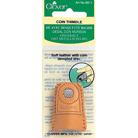 Clover - Leather Coin Thimble - Medium